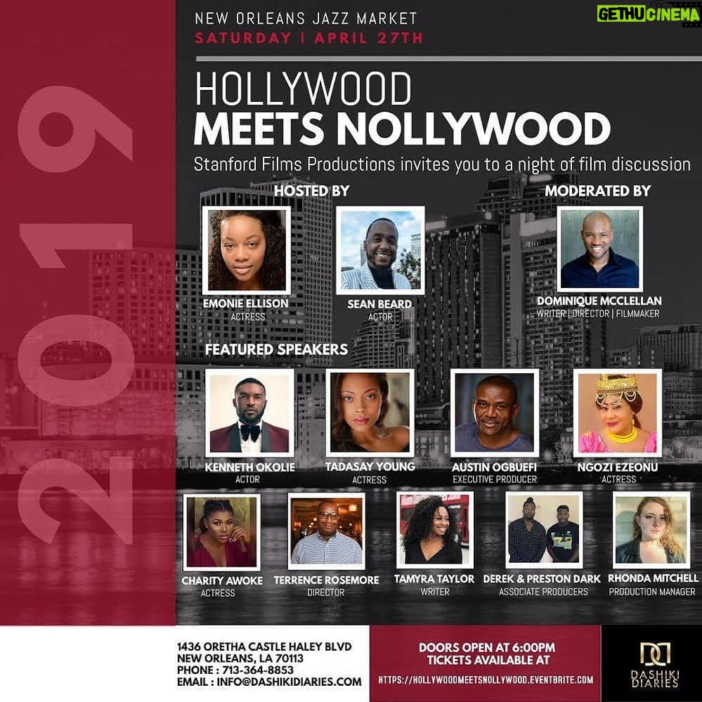 Charity Awoke - 161 Likes - 🥁🚨 #NEWORLEANS
—
*MEET* your hosts and featured speakers for the second edition of Hollywood Meets Nollywood: A Night with the Royals presented by @StanfordFilmsProduction and @DashikiDiaries
—
🔴 JOIN US on Saturday, April 27th for a red carpet affair, actors/ production panel and private screening of the most enchanting love story of 2019 'Different Worlds'.
Proudly partnered with @NoJazzMarket. Doors open at 6:00 PM.
✨ GOLD BOX TICKETS ARE SOLD OUT
✨ DUE TO HIGH DEMAND, we have added EXTRA VIP TICKETS!!!
✨ General Admission Tickets are available as well
GET YOUR TICKETS NOW!!!
--
#HMN2019 #HollywoodMeetsNollywood #DashikiDiaries #Entertainment #Media #Film #Movie #Premiere #Africa #African #Nigeria #Nigerian #Louisiana #LA #NOLA #Repost #Viral #Trending #CityOfYes #NOLA300
--
LINK: https://hollywoodmeetsnollywood.eventbrite.com
For vendor information, email info@dashikidiaries.com