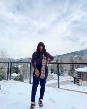 Charity Awoke Instagram - Winter Magic in Aspen. ❄️ 

#christmasiscoming #snowmassvillage