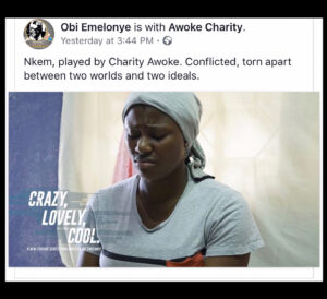 Charity Awoke Instagram - NKEM❤️
#CLC
#CrazyLovelyCool
#ObiemelonyeTVSeries
#TraceTV