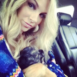 Charity Shea Instagram - This photo goes to @denisevasi who's leaving on a airplane..... Me and your baby when she was a brand new baby in the van with Q!! I'm going to miss you guys!! I'm going to dog park alone to cry! 😂😂😂😂😩😫😫