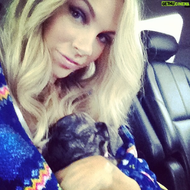 Charity Shea - 443 Likes - This photo goes to @denisevasi who's leaving on a airplane..... Me and your baby when she was a brand new baby in the van with Q!! I'm going to miss you guys!! I'm going to dog park alone to cry! 😂😂😂😂😩😫😫