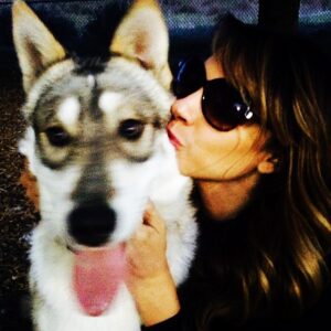 Charity Shea Instagram - Dog park love with Cedar #wolfpup and a new girlfriend.... Where is she??