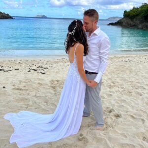 Charlene Amoia Instagram - #beachwedding #trunkbay #elopement #intimatewedding #october13 #stjohn #beachbride #perfect #love #newlyweds