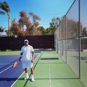 Charles Michael Davis Instagram - Ready to whoop @flxdey #wimbledon