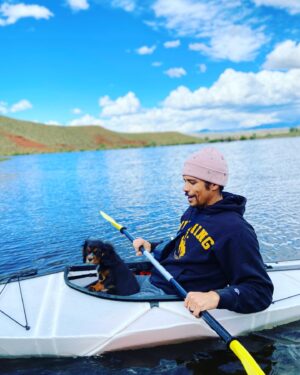 Charlie Barnett Instagram - The best BFF time @3spearranch  Okay honestly, he def doesn’t consider me his BFF.... probably likes a ham bone more then me but I still love him. You can find him @3spearranch