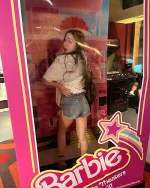 Charlie Ray Instagram - this Barbie is on strike in the streets & a freak in the… box?