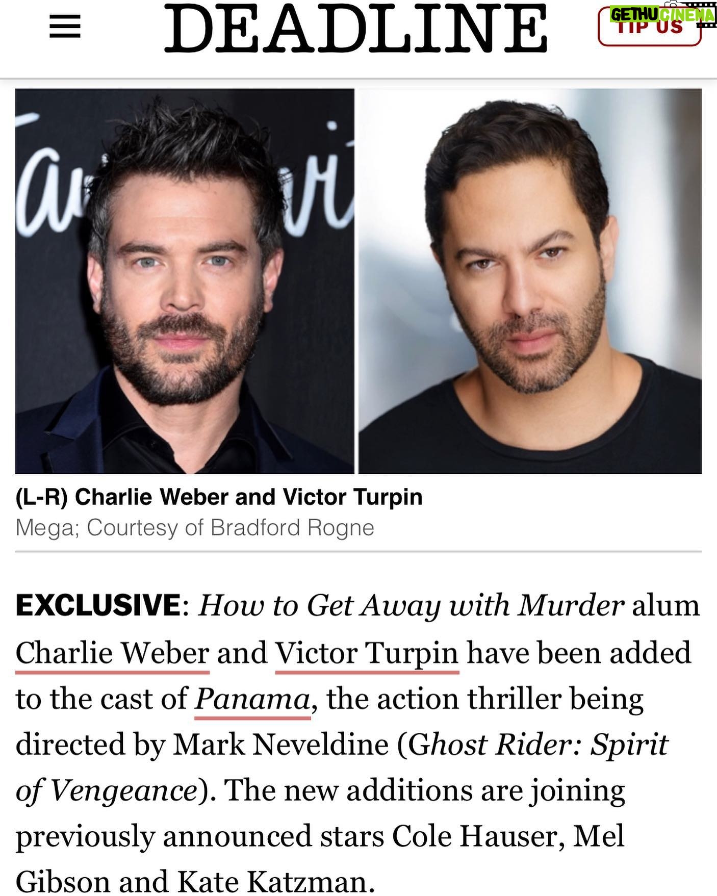 Charlie Weber - 44.4K Likes - Excited to join this incredible cast!
We’re going to shoot a really cool movie for you....🎥😎