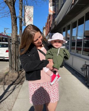 Charlotte Arnold Instagram - 9 months   1 mother’s day with baby Jane
