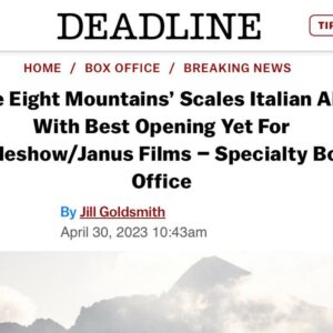 Charlotte Vandermeersch Instagram - An amazing 1st week it was for The Eight Mountains in the US. It had the highest per theater average for any European film this year and the highest per theater average for any Italian film in the US since Paolo Sorrentino’s The Great Beauty in 2013. Being the New York Times’ Critics Pick was the 🍒on the cake.  Grateful and happy to share the love!
Thank you, everyone at @asideshowfilm  @janus_films @criterioncollection. Thanks @angelikafilmny @filmlinc ! Thanks to all the people who are coming to see the film & are spreading the word 🌎  #theeightmountains @cognettipaolo #lucamarinelli @alessandro.borghi #felixvangroeningen @wildsidesrl @visionfilmdistribution @menuettofilm #rufusfilms #leottomontagne  And thank you @meryllrogge for your fantastic sweater and knitwear, keeping me warm through the thick New York rain. The Eight Mountains opens in Los Angeles @nuarttheatre this weekend!!