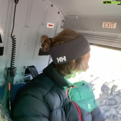 Charlotte Vandermeersch - 736 Likes - Another day at work with #rubenimpens, #felixvangroeningen, #helicopter & #glacier