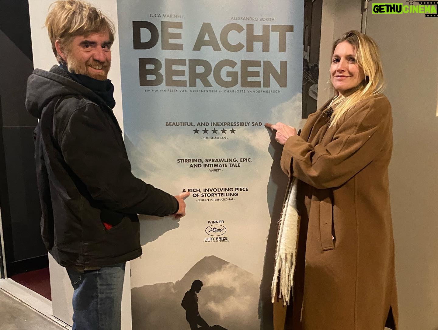 Charlotte Vandermeersch - 710 Likes - @cognettipaolo en #felixvangroeningen in de 🌞in Amsterdam voor de Nederlandse première van #deachtbergen in @filmhallen_amsterdam ❄️Vanaf 22 december in de Nederlandse bioscoop! @dutch_filmworks @wildsidesrl #menuettofilms #rufusfilms