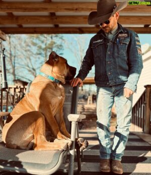 Chase Outlaw Instagram - Hank (aka Scooby Doo) hanging out in his favorite @yeti chair. @ck_cane_corso  @monsterenergy @wrangler @canamonroad @pneudart @wsm_auctioneers