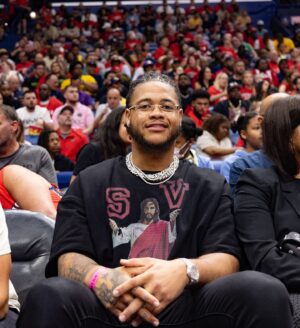 Chase Young Instagram - Our guy @chaseyoung at Pelicans-Lakers tonight 💪

#OneNOLA