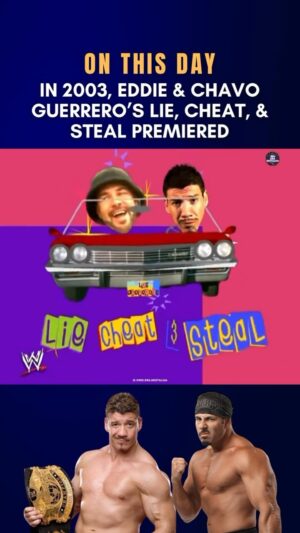 Chavo Guerrero Jr. Instagram - I forgot how fun these vignettes were to make. Of course another reason we went from  Bad Guys(Heels) to Good Guys(Baby-Faces). Oh well, we sold a lot more merch as Baby-Faces!!😜💰💰 #losguerreros #liecheatsteal #vivalaraza #ifyourenotcheatingyourenottrying #wwe