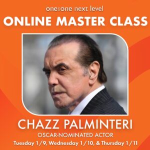 Chazz Palminteri Instagram - Sign up for my next One on One - this one is Virtual. You can attend from the comfort of your home! Sign up today!