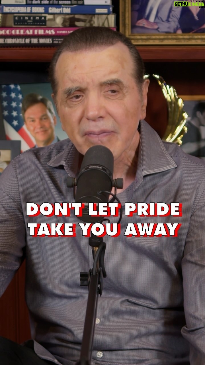 Chazz Palminteri - 3.1K Likes - Dont let pride take you away.
To anyone out there with friends or family that they are no longer speaking to, just take a second to think about it. You only get one life and so does everybody else. We're all humans and we all make mistakes. It's important that you take a step back once in a while to reflect on the choices that you've made.
There's an exception every rule, but a lot of people tend to hold onto grudges for a lifetime. Just remember, you only get one.