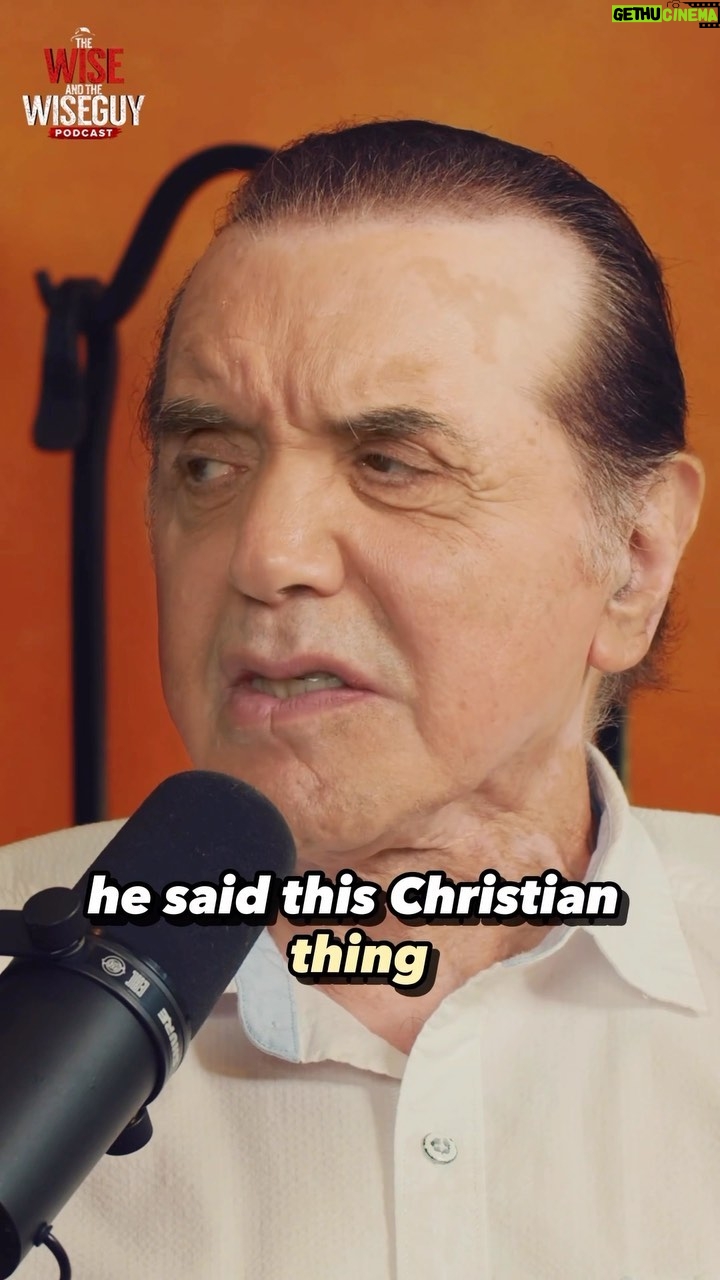 Chazz Palminteri - 1.8K Likes - Do you believe in the bible?
Even if you don't, you have to understand that there is something fascinating about it. There is a reason that millions upon millions of people live by it.
Let me know what you think in the comments and dont forget to check out my other podcast with my amazing co-host Michael Franzese.
Check out "The Wise and The WiseGuy" on Youtube, Spotify, Apple Podcasts and just about any podcasting platform.
#wordsofwisdom #religion #bible #podcast