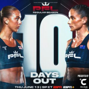 Chelsea Hackett Instagram - 🔟𝗗𝗔𝗬𝗦 𝗢𝗨𝗧

Women’s Flyweights fight for their spots in the 2024 #PFLPlayoffs 🏆💰

[ #PFLRegularSeason | Thursday, June 13th | 9pm ET on ESPN | 🎟️in bio ]
