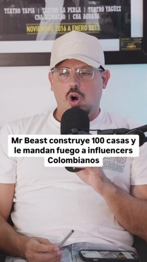 Chente Ydrach Instagram - @mrbeast regaló sobre 100 casas en Colombia y esta pagina Colombiana le mandó fuego a los influencers Colombianos, que piensan de esto? Chequea el podcast en mi YouTube: Chente Ydrach