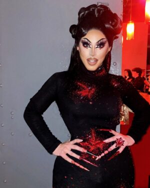 Cherry Valentine Instagram - Boo, witch! 🦇🖤

Dress by moi