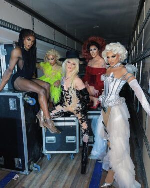 Cherry Valentine Instagram - I absolutely adore these girls ♥️

Touring the UK for the past few months has been an absolute dream. Going through Drag Race can feel like a lonely world at times, but the family you make is everything, and the energy that these girls have is so inspiring. Seeing them take over the world fills me with pride and joy. Surround yourself with people who give nothing but love ♥️ Now let’s smash the rest of these shows mama the house down! ❤️‍🔥