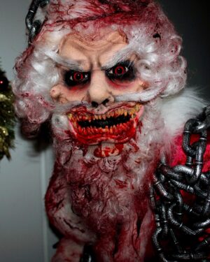 Cherry Valentine Instagram - Excited to see this big guy tonight! 🥰🎄 Eating all those the mince pies got a little boring 🎅🏽

Thanks @mostlydeaddotcom for this festive mask perfect for the holidays, added a beautiful beard and some gorgeous Snow White curls for an extra Santa pop 💕 costume by me and Mrs Claus.

*disclaimer, this is all SFX makeup and Santa did not break into my neighbours house and eat all the children then come round mine for a photoshoot