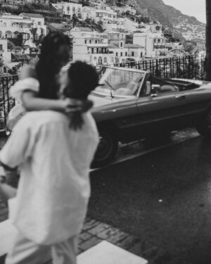 Cheryl Des Vignes Instagram - Saying some player shit to a girl I always wanted 🏁

Two weeks in Italy at the beginning of May also marks 1 year of our engagement. Decided we couldn’t go to a place as beautiful as the Amalfi Coast and not celebrate by finally taking engagement photos. Somehow we got down to these 10, but we’ve been staring at all 90 since we got them back lol. Maybe we’ll go through them all on YouTube 🤔

📸: @amalfitana_photographer 
🏎️: @spiderlifestyle