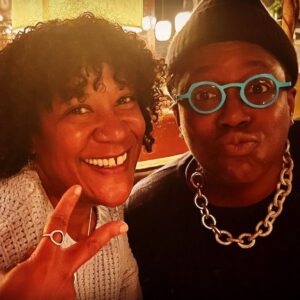 Cheryl Dunye Instagram - Throw back Thursday! Cheryl and Valarie in THE WATERMELON WOMAN! Can you believe it was almost 30 years ago? So happy we got to hang and catch up! And it might be time for a Watermelon Woman 2? Send your ideas please. Who knows what could happen! @primefactor123 @sohohouse @watermelonwomanfilm @criterioncollection