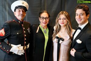 Chester Rushing Instagram - A beautiful evening of celebrating the incredible effort & sacrifices made by my father “Chip Rushing” & all of our armed forces around the globe. My dad was actually the oldest marine at the Ball & so they saved him a ceremonial piece of cake… which he enjoyed thoroughly! @miiumaux & My Mother looking extra radiant. ✨ #blacktie #armedforces #marinecorps #family
