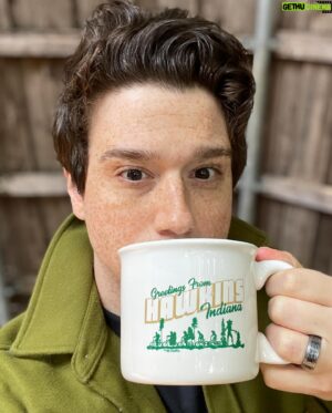 Chester Rushing Instagram - I don’t always drink coffee, but when I do, it’s always with a bit of contemplation. ☕️💭 #CoffeeThoughts #StrangerThings #coffee