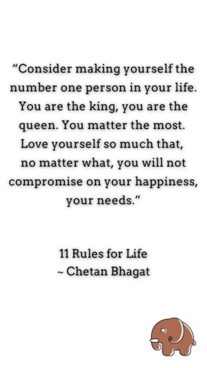 Chetan Bhagat Instagram - Love yourself first. You matter the most. 🌿🙌🏻