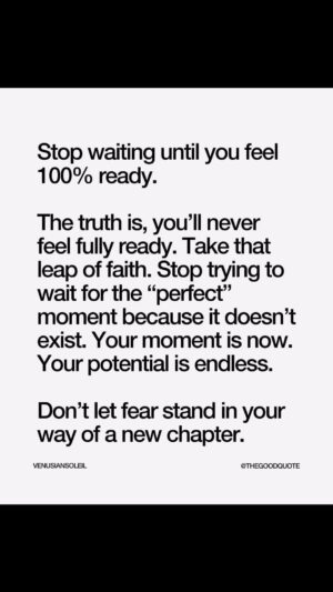 Chetan Bhagat Instagram - Stop waiting until you feel 100% ready 🌻

Posted @withregram • @thegoodquote