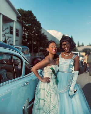 Cheyenne Isabel Wells Instagram - Some of the best ever moments were while filming Episode 8 ❤️

Our last day on set was a huge episode 8 day We didn’t have much time to get A LOT done but we did it 🙌🏽Thanks to our amazing cast and crew and our incredible director @annabeloakes, this is such a beautiful episode. 

Use code PINKLADIES to get one month free on @paramountplus 💋