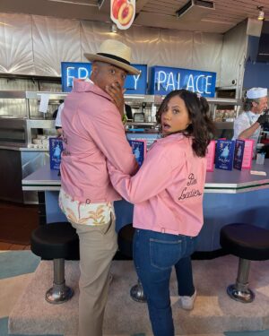 Cheyenne Isabel Wells Instagram - The Frosty Palace at @melsdrivein was a dream! A Pink takeover….A vegan milkshake called 🍭The Olivia 🍭heck yeah! Thank you so much to everyone involved it was soooo much fun! 

These shakes might be staying on the menu! Go check them out! 🍔🥤🍭🍟

AND stream Grease: Rise of the Pink Ladies now on @paramountplus 💋