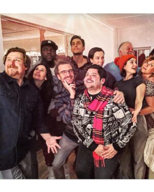 Cheyenne Jackson Instagram - (This is Devon.  He’s a tech genius who can’t live without his infrared sauna or a strong statement hat.) Right before the pandemic hit, me and some of the funniest and finest people I’ve worked with made a little movie way up in the Catskill Mountains.  It was 17 degrees some days and it was the most fun ever.  Well...our movie #WerewolvesWithin opens today in theatres and on VOD everywhere on 7/2.  It’s certified fresh on #RottenTomatoes 🍅 and @joshruben is responsible for the magic & madness you see onscreen.  Please check it out. 🐺 #WerewolvesWithin #IFC