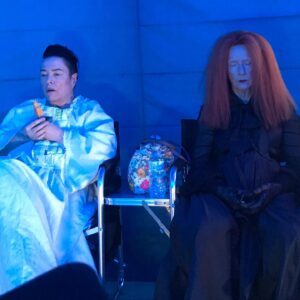 Cheyenne Jackson Instagram - Feeling witchy today.  Second pic of Franny & Kathy in the cooling tent brings me deep joy.