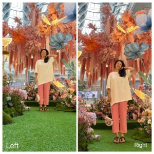 Chien-rong Lee Instagram - #訓練老公拍照好難 
姐妹們，妳是不是和我一樣有相同困擾？

#拍全身手機一定要倒著拍
腿才會長啊（右）～
要不然拍那麼多地面幹嘛（左）￼！？