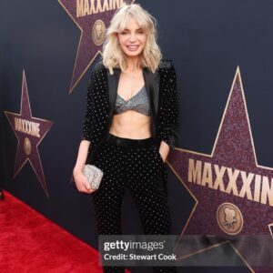 Chloe Farnworth Instagram - Couldn’t be happier to be apart of this amazing movie!@maxxxinemovie @a24 ❤️ Make up @frankiesegura Styling @aarongomezp Outfit @barabasmen Shoes @dior