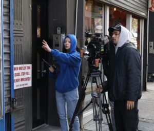 Chloë Levine Instagram - Directing was a dream. Stay tuned 🌀
@blubber_thefilm 

Written by: @abilieff and @chloerlevine 
Cinematographer: @scottt.sweitzerrr 
Producer: @christina_leonardi 
Starring: @abilieff Sam Bilinkas @dermanskypower 
AC: @subzerobrooks 
Gaffer: @abichachavez 
Production Design: @anak.designer 
HMU: @doriatlove 
AD: @taylorttt 
Script Supervisor: @badfeelingsdotcom 
Sound: @danieldegeorges 
Swing: @beeahj @reillyjohnson14 
Casting: @reillyjohnson14 
PAs: @livcflaherty @olivia_a_bak 
Bts 📸: @owenbigler 

Featuring: @delaneykeith @jorgefelipeguevara @reillyjohnson14 @shelbyrjack @shayflylife @818linda