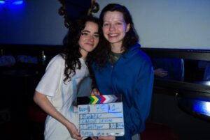 Chloë Levine Instagram - Directing was a dream. Stay tuned 🌀
@blubber_thefilm 

Written by: @abilieff and @chloerlevine 
Cinematographer: @scottt.sweitzerrr 
Producer: @christina_leonardi 
Starring: @abilieff Sam Bilinkas @dermanskypower 
AC: @subzerobrooks 
Gaffer: @abichachavez 
Production Design: @anak.designer 
HMU: @doriatlove 
AD: @taylorttt 
Script Supervisor: @badfeelingsdotcom 
Sound: @danieldegeorges 
Swing: @beeahj @reillyjohnson14 
Casting: @reillyjohnson14 
PAs: @livcflaherty @olivia_a_bak 
Bts 📸: @owenbigler 

Featuring: @delaneykeith @jorgefelipeguevara @reillyjohnson14 @shelbyrjack @shayflylife @818linda