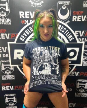 Chloe Smith Instagram - CONQUER EVERYTHING

Our new shirts will be available tonight at the @prowrestlingchaos X @new_wave_academy Ebbw Vale show, as well as Saturday in the Copperbox for @revprouk 11 year anniversary. 

Whatever bad boys are left over will go online after the weekend. 

GET IT