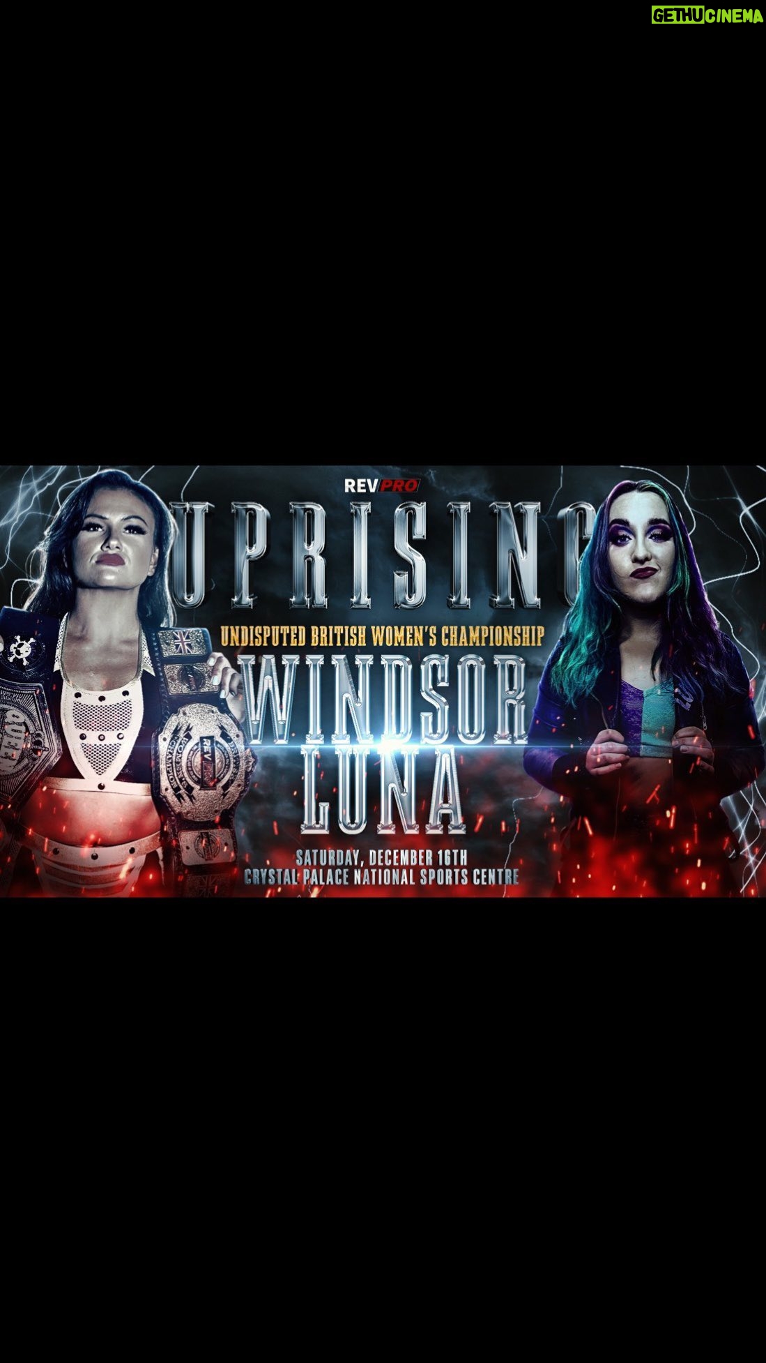 Chloe Smith - 413 Likes - DANI LUNA VS ALEX WINDSOR
UNDISPUTED BRITISH WOMEN'S CHAMPIONSHIP
December 16th - Crystal Palace
Everything I've got.