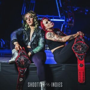 Chloe Smith Instagram - 💦🔥
.
.
#tnawrestling #knockouts #tagteamchampions #prowrestling 
📸 @shootingtheindies