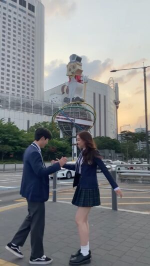 Choi Min-yeong Instagram - 😁🫱🏼🤜🏼🫱🏼‍🫲🏻🫲🏻🤛🏻🟣
.
.
Yesterday, one reporter asked me if I’m not close with @annacathcart haha
Here’s the answer :)