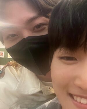 Choi Min-yeong Instagram - With my boy.
.
.
.
.
@sangheonleesh 🫰🏼
btw when’s the next M.M.P. ??