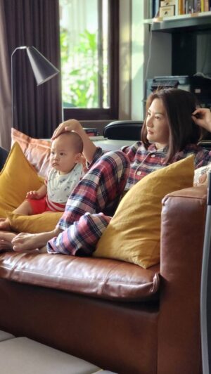 Chon Wachananon Instagram - Tiny Tinn and his mama 💚