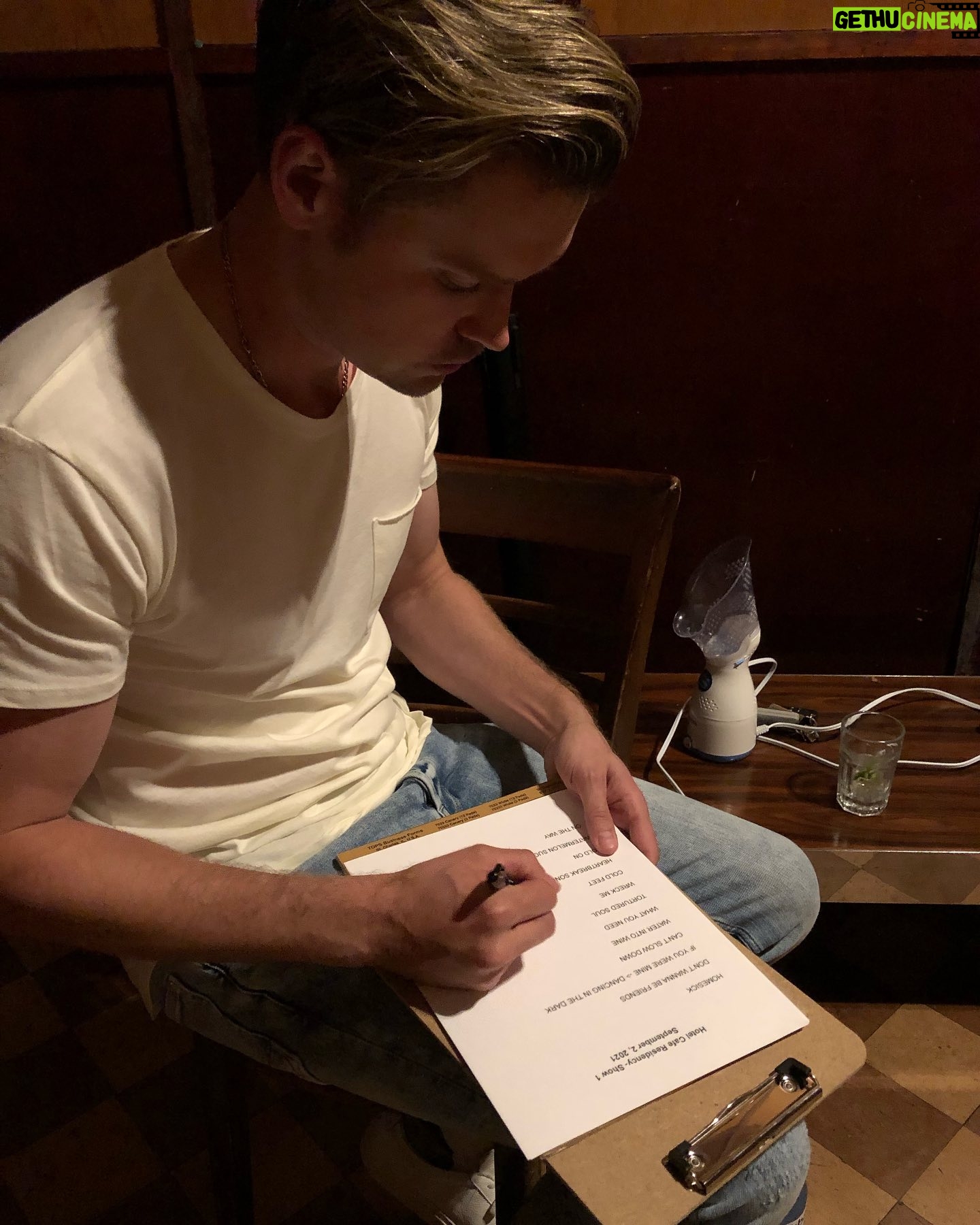Chord Overstreet - 18.2K Likes - Don’t forget to share my last IG Reel to your story and tag @chordoverstreet. I’ll see you guys at @thehotelcafe on 9/23! ❤️
