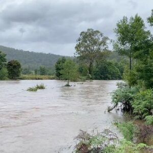 Chris Bath Instagram - Our beautiful Wollombi Valley lives up to its name.  Here’s a “Meeting of the Waters” Monday update from our patch of accessible road around 11.30am.