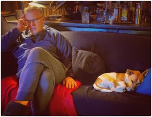 Chris Bath Instagram - About last night….
He’ll kill me but so worth it.
.
#jimmyandsteve 
#birdnerdsrusfarm