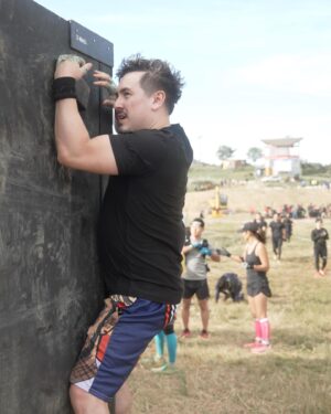 Chris Broad Instagram - Somehow this weekend I survived a Spartan Race - often said to be Japan's hardest race - involving a 1,100m mountain climb with 20 obstacles over 6km in blistering temperatures. (All while wearing Dr Jelly running shorts).

Honestly, I've no idea how I came out (mostly) unscathed, but it felt like an incredible next step on this ongoing fitness journey. I was able to shoot the whole nightmare from start to finish & the video will be out in October! 

And special thanks to @nicholaspettas_ & Angela for encouraging me to take part and to push my physical limits! Can't wait to take part again early next year.